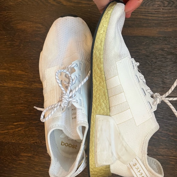 Adidas nmd r1 v2 gold, women’s 10 - Picture 2 of 4